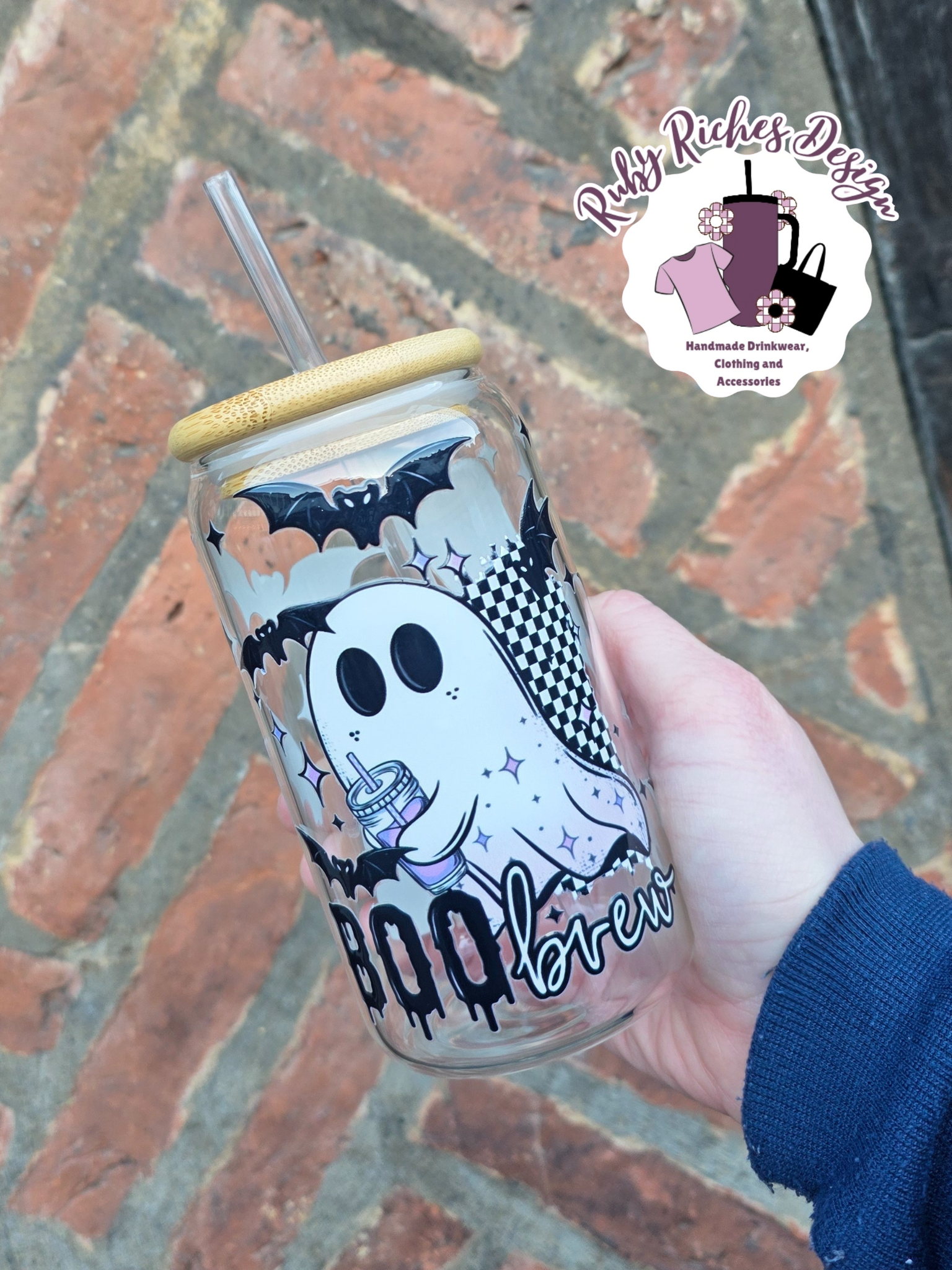 Boo Brew Glass Tumbler