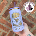 Fourth Wing Gold Plated Engraved Metal Tumbler