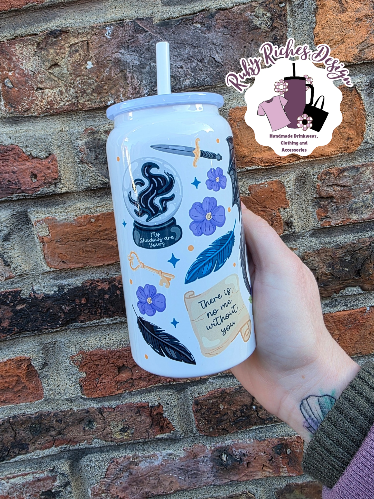 Dragon Fantasy Reader 16oz Double Wall Insulated Metal Tumbler