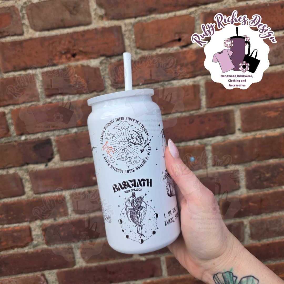 Fourth Wing Theme 16oz Double Wall Insulated Metal Tumbler