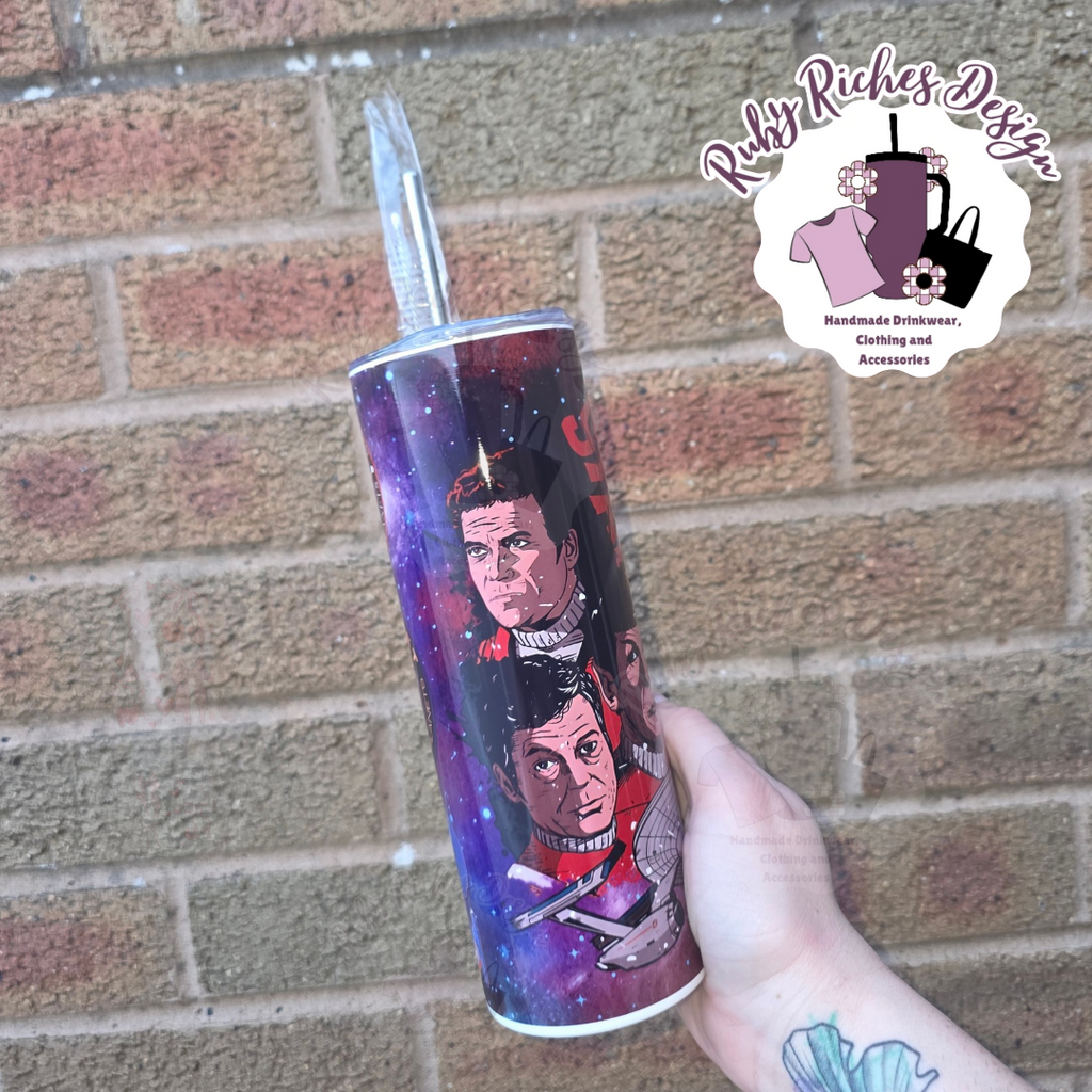 Retro Star Trek 20oz Double Wall Insulated Metal Tumbler