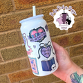 Dark Romance Smut Slut Theme 16oz Double Wall Insulated Metal Tumbler