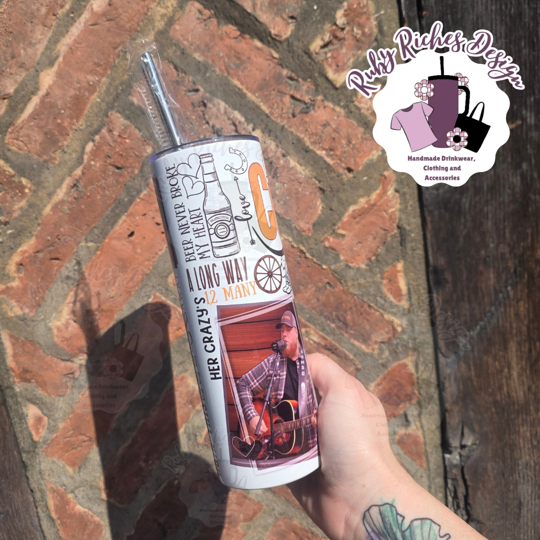 Luke Combs 20oz Double Wall Insulated Metal Tumbler