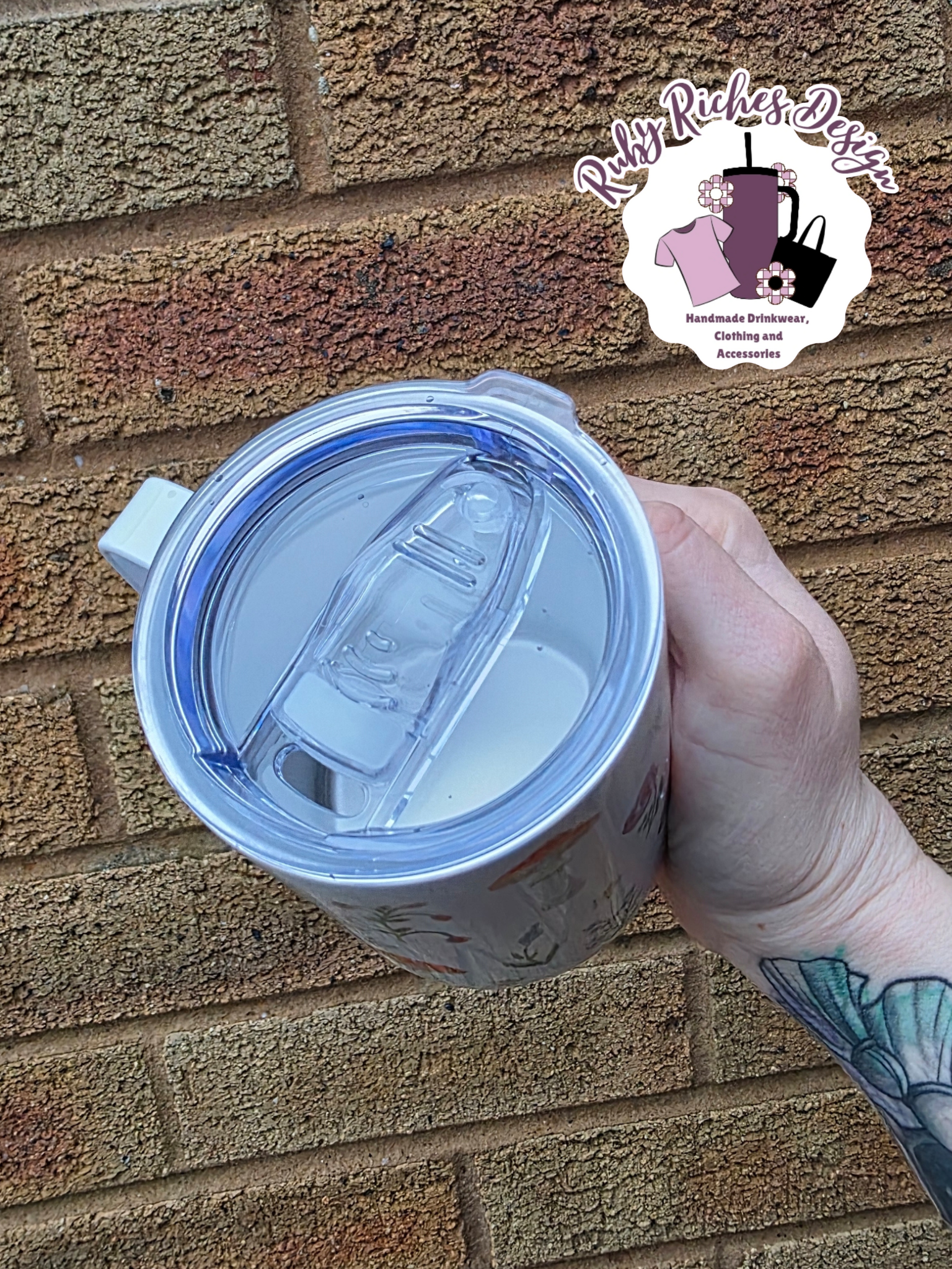 12oz Dragon Fantasy Reader Theme Side Handle Double Wall Insulated Mug