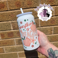 Everything Is Peachy Double Wall Insulated 16oz Metal Tumbler