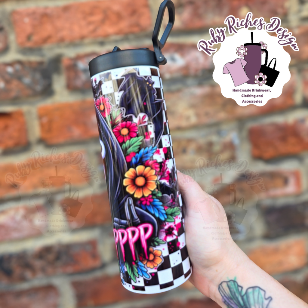 Ghost Face Wazzup Flip Lid Bottle Double Wall Insulated