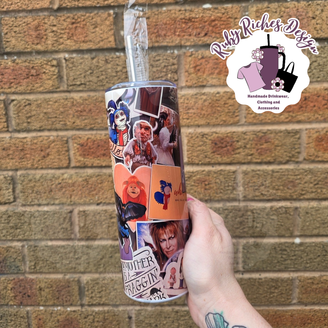 Labyrinth sticker theme 20oz Double Wall Insulated Metal Tumbler