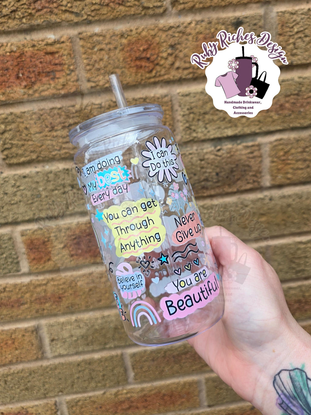Cup Of Positivity Plastic 16oz Tumbler