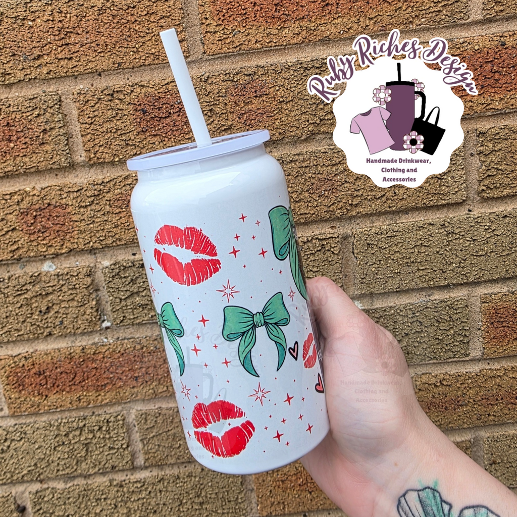 Monster Bows Theme 16oz Double Wall Insulated 16oz metal tumbler