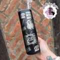 Ghost Face Engraved 20oz Double Wall Insulated Metal Tumbler