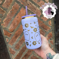 Floral Ghost Gold Plated Engraved Double Wall Insulated Metal Tumbler