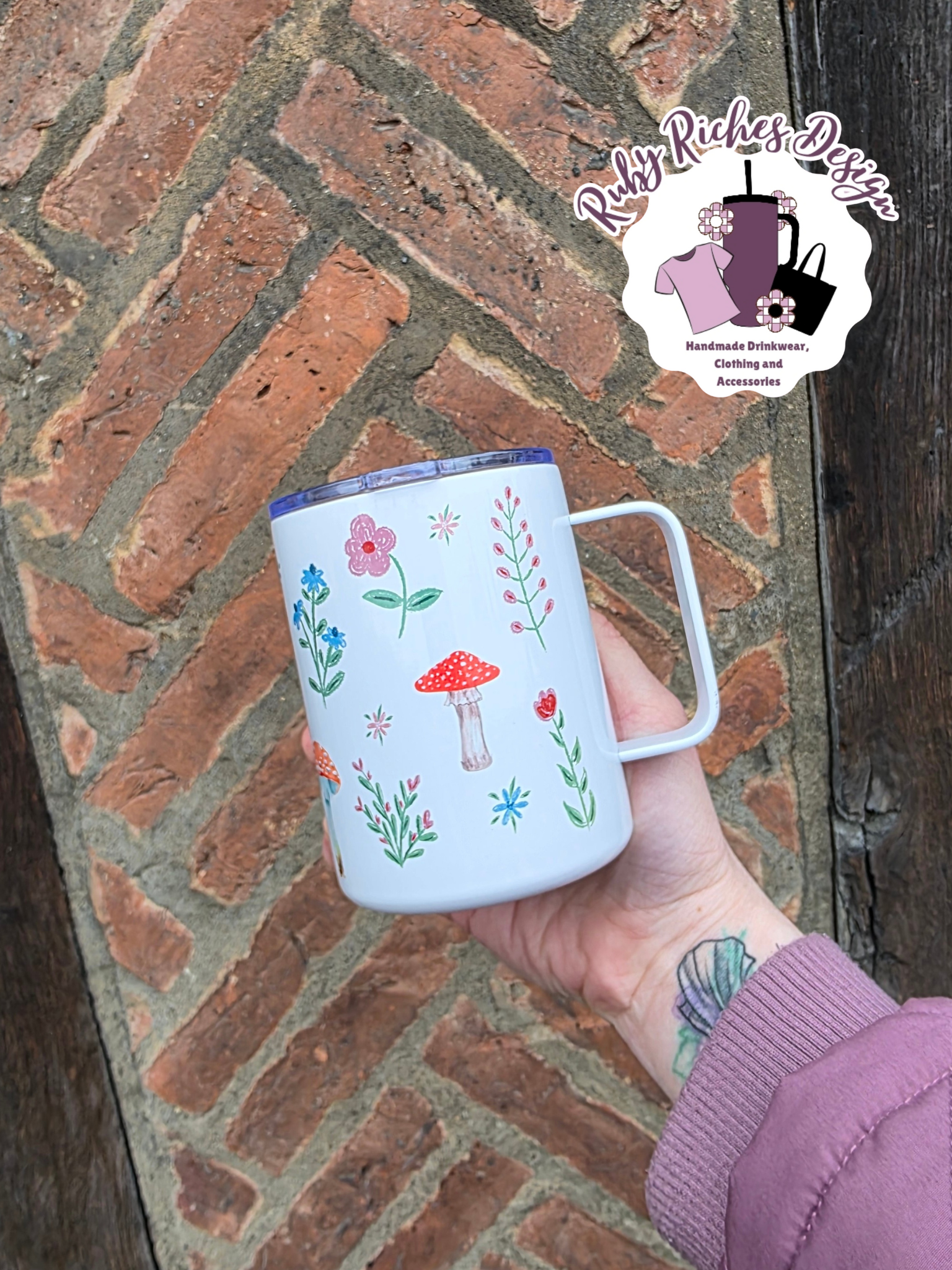 Cottagecore Style 12oz Travel Mug