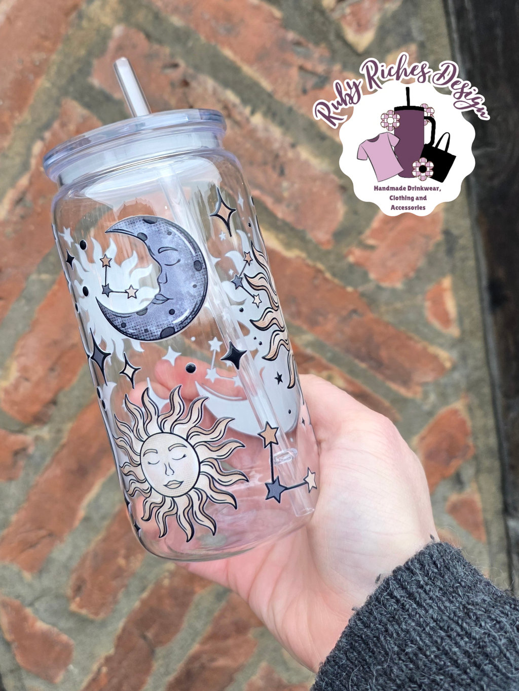 Sun And Moon Plastic Tumbler