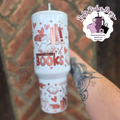 Bookish Bows & Spots 40oz Double Wall Insulated Metal Tumbler