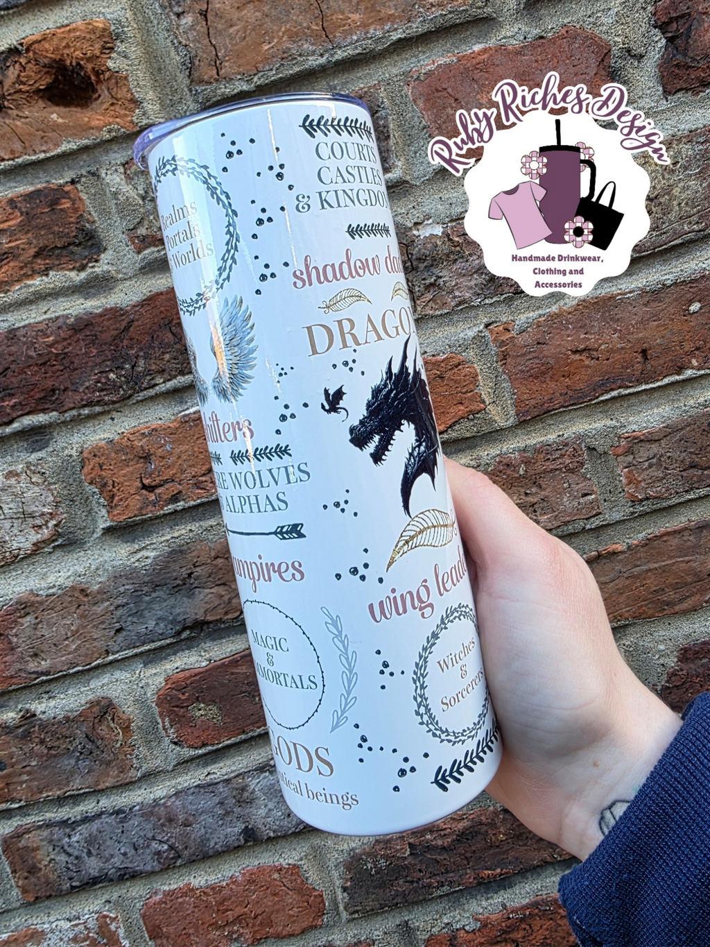 Romantacy Book Club Double Wall Insulated Metal Tumbler