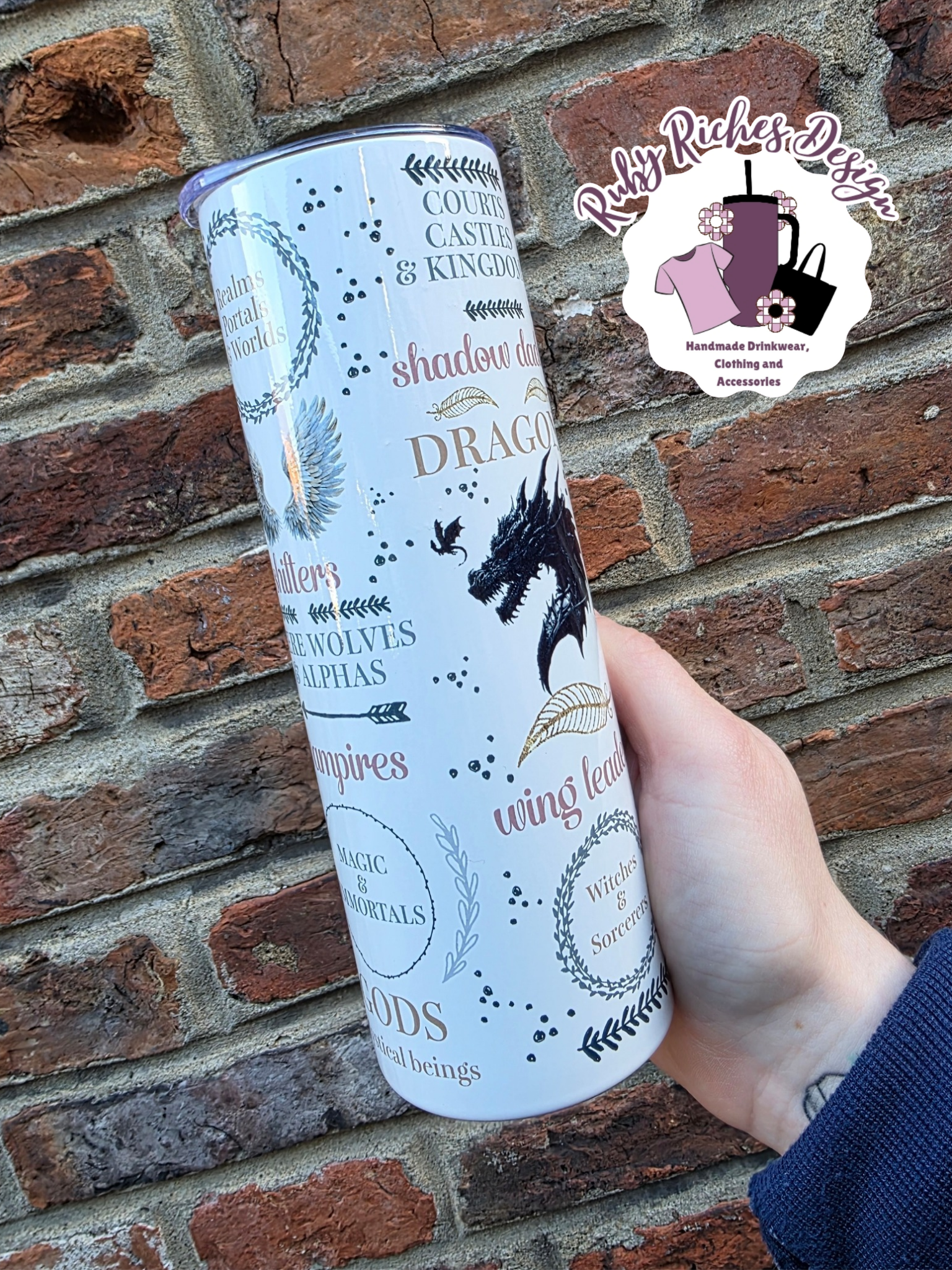 Romantacy Book Club Double Wall Insulated Metal Tumbler