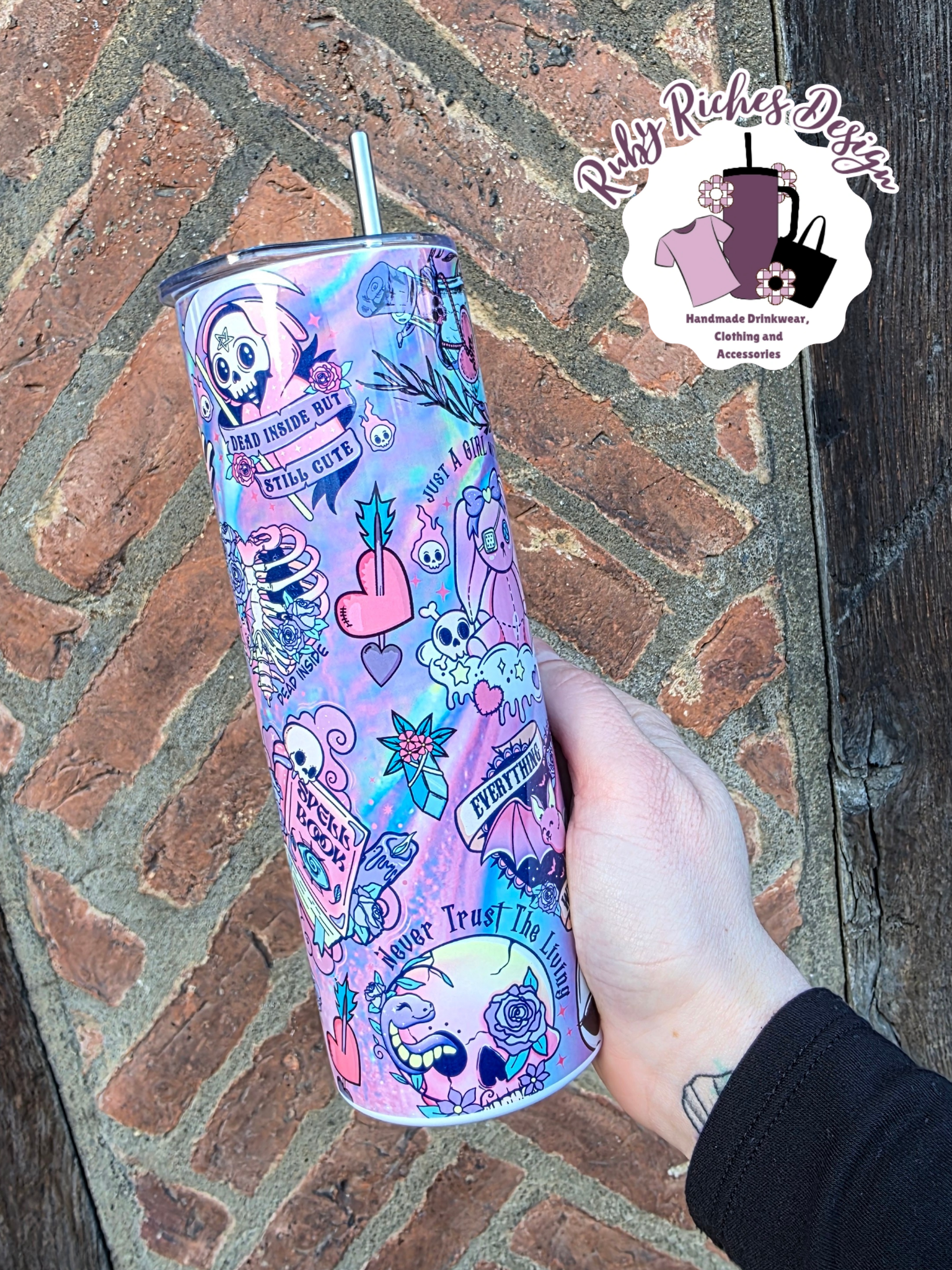 Spooky Babe 20oz Double Wall Insulated Metal Tumbler
