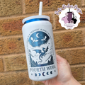 Blue Plated Fourth Wing Theme 16oz Engraved Tumbler