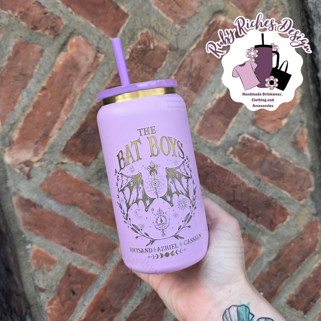 The Bat Boys Gold Plated Engraved Metal Tumbler