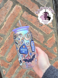 Absolutely Not Spooky Style Holographic Glass Tumbler