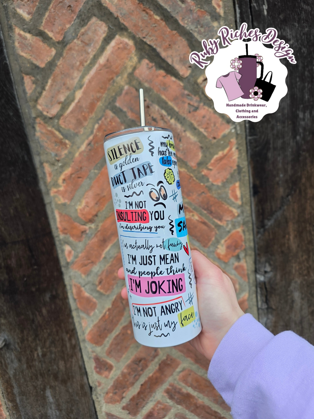 Daily Sarcastic Cup 20oz Double Wall Insulated Metal Tumbler