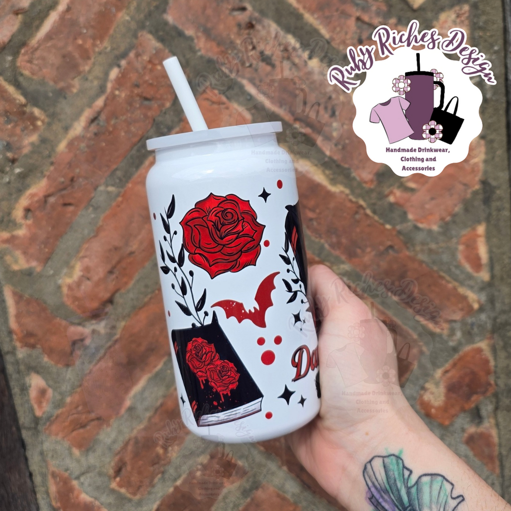 Dark Romance Reader 16oz Double Wall Insulated Metal Tumbler
