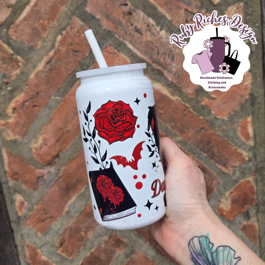 Dark Romance Reader 16oz Double Wall Insulated Metal Tumbler