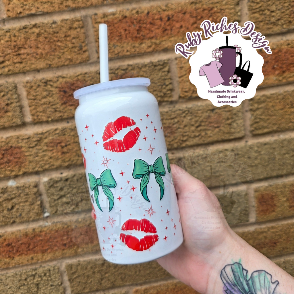 Monster Bows Theme 16oz Double Wall Insulated 16oz metal tumbler