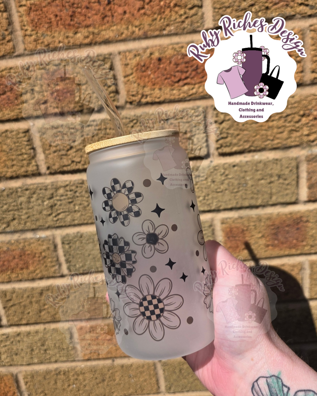 Anxiety Society Frosted Glass Tumbler