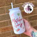 Matcha Girly 16oz Double Wall Insulated Metal Tumbler