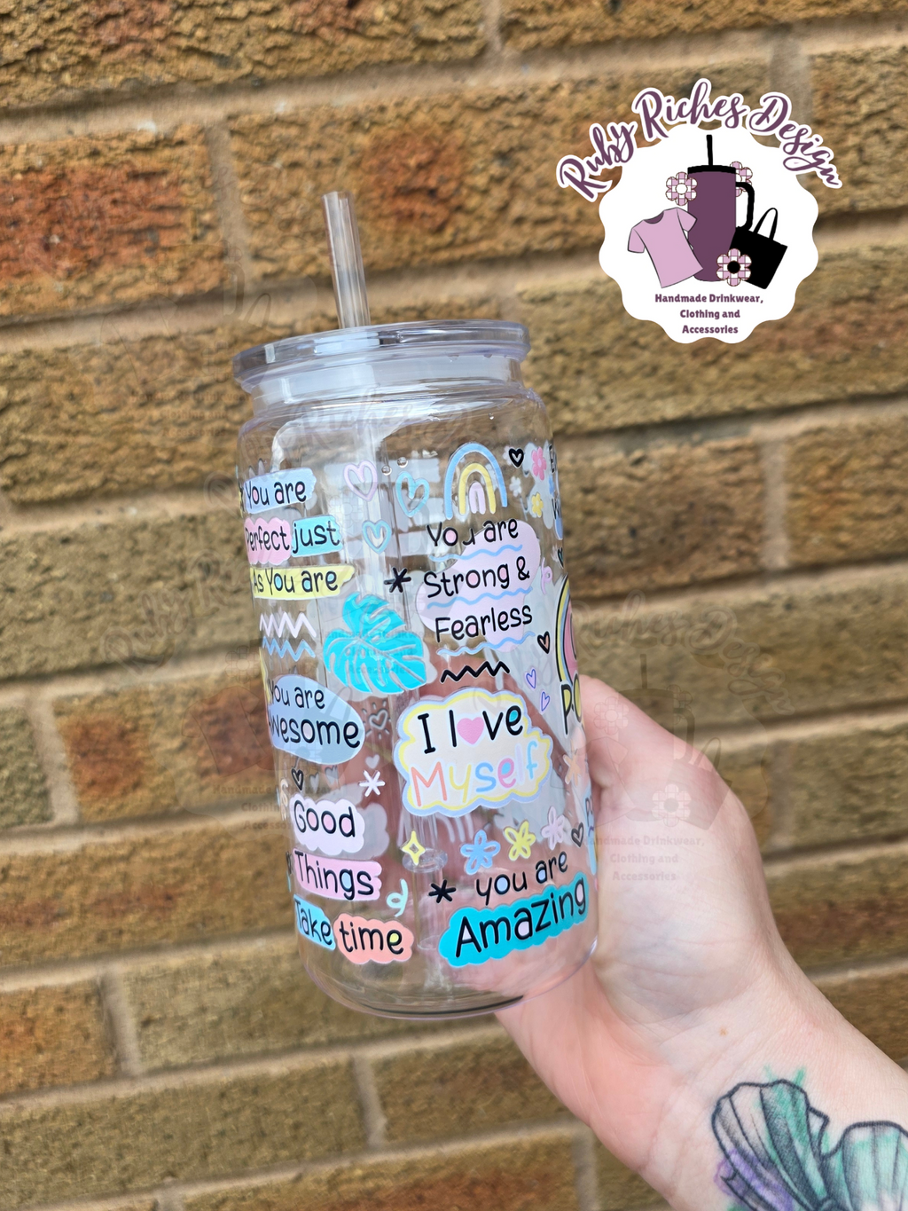 Cup Of Positivity Plastic 16oz Tumbler
