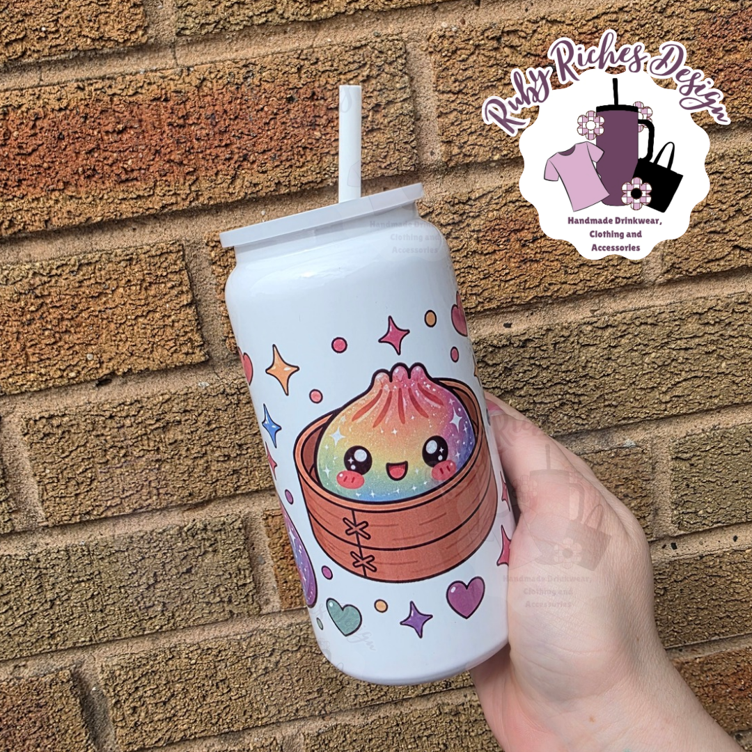 Glitter Dumplin 16oz double wall insulated Metal Tumbler