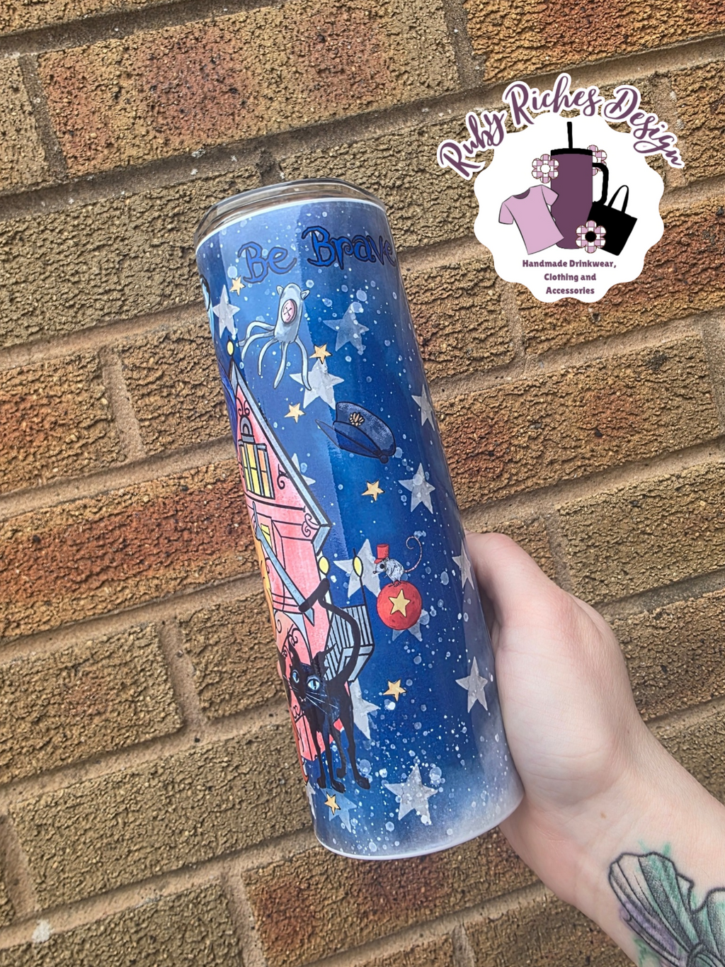 Be Brave, Be Kind Double Wall Insulated Metal Tumbler