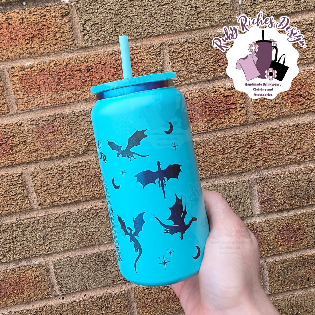 In My Fantasy Era 16oz Rainbow plated Engraved Double Wall Insulated Metal Tumbler