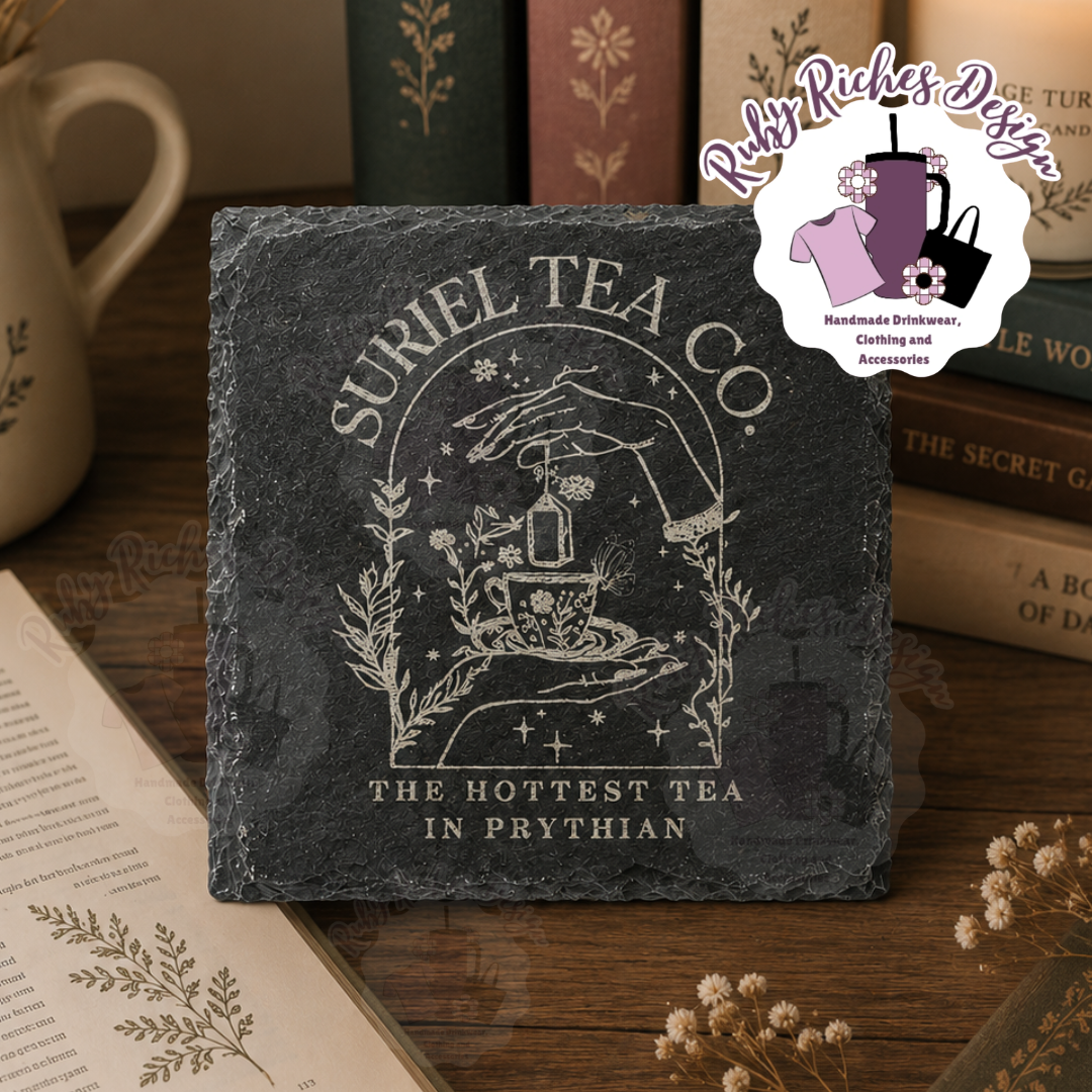 Suriel Tea Co. ACOTAR Theme slate coaster