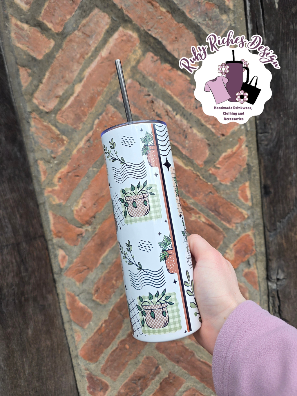 More Plants Please 20oz Double Wall Insulated Metal Tumbler