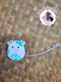 Straw Cap Squishy Cow
