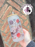 ACOTAR Bookish Theme 16oz Frosted Glass Tumbler With Bamboo Lid