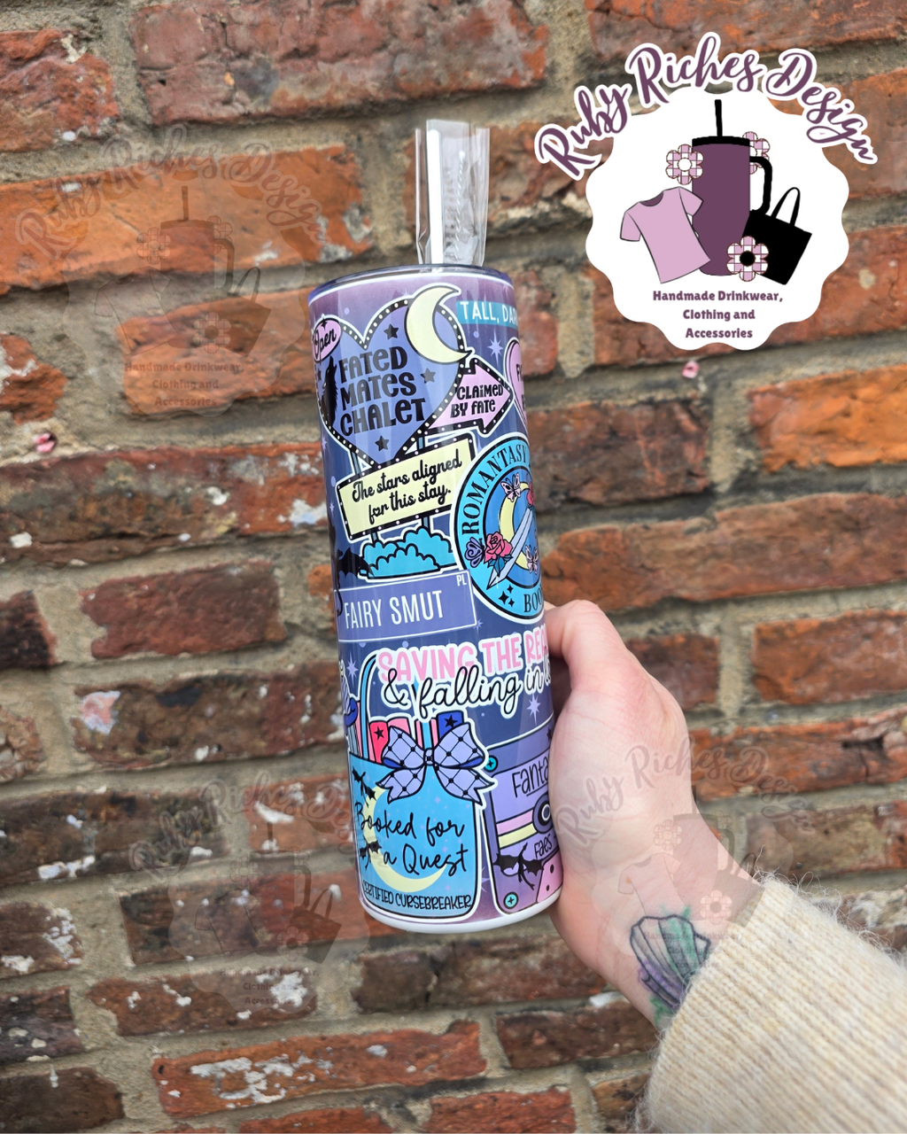 Fantasy Book Club 20oz Double Wall Insulated Metal Tumbler