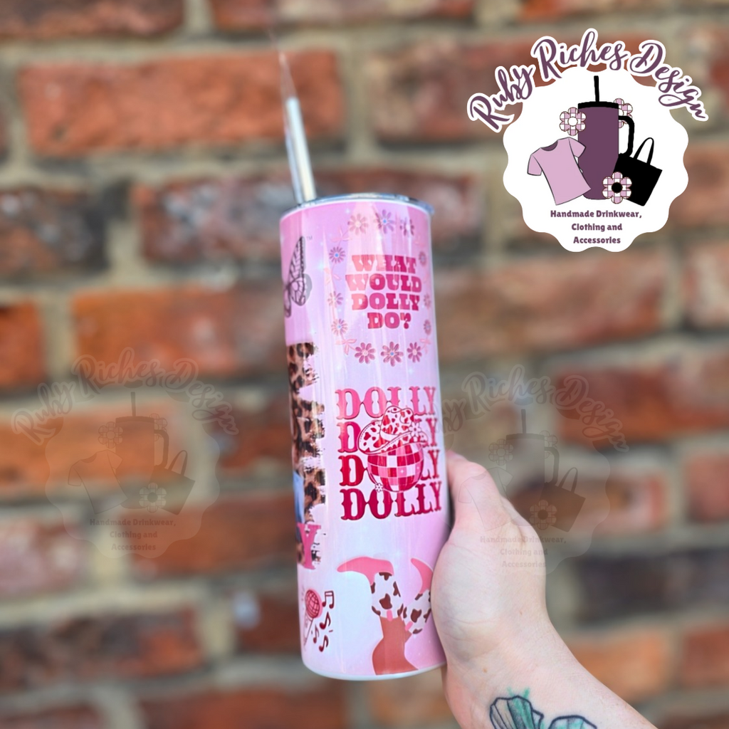 Dolly Theme 20oz Double Wall Insulated Metal Tumbler