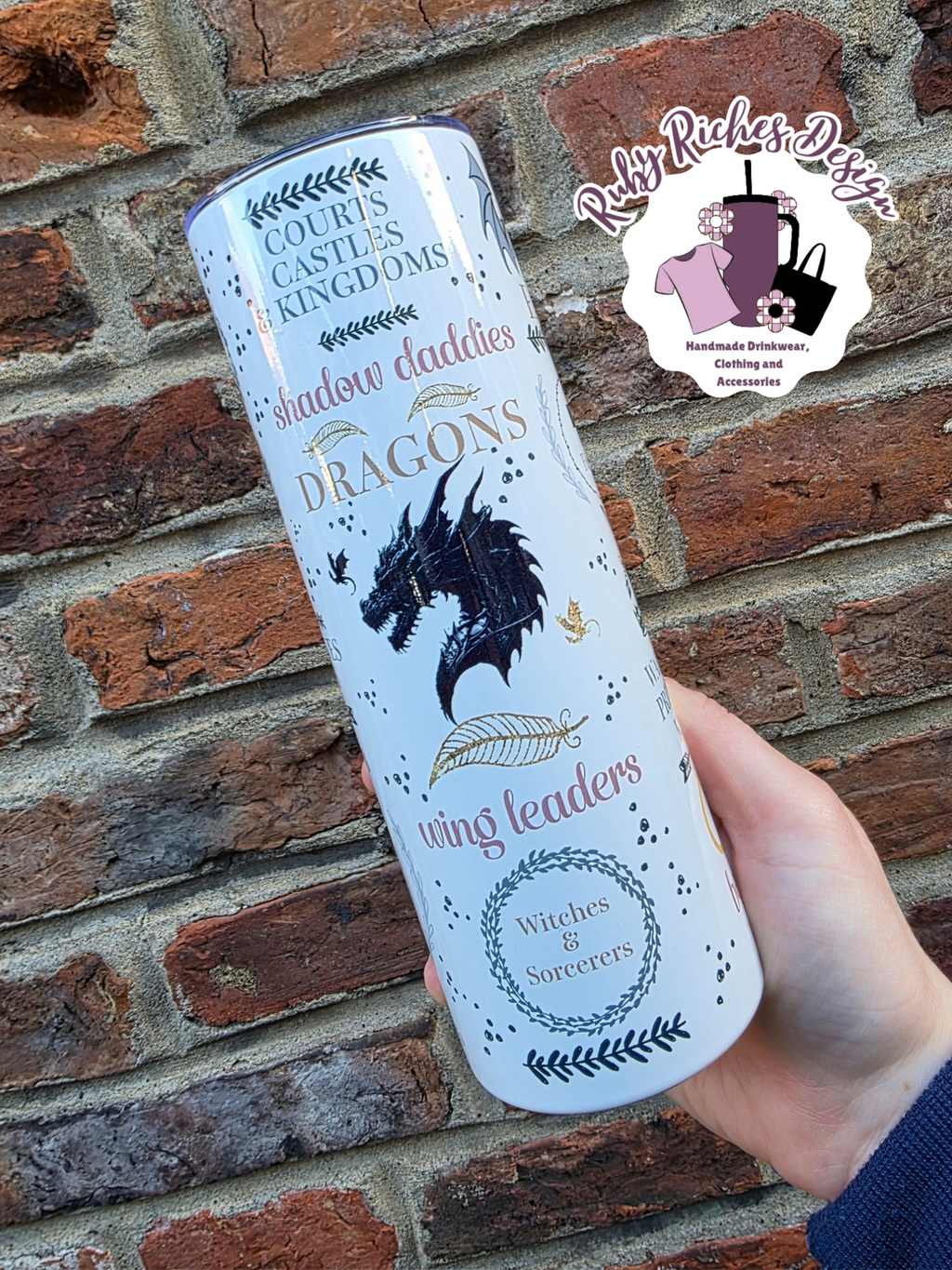 Romantacy Book Club Double Wall Insulated Metal Tumbler