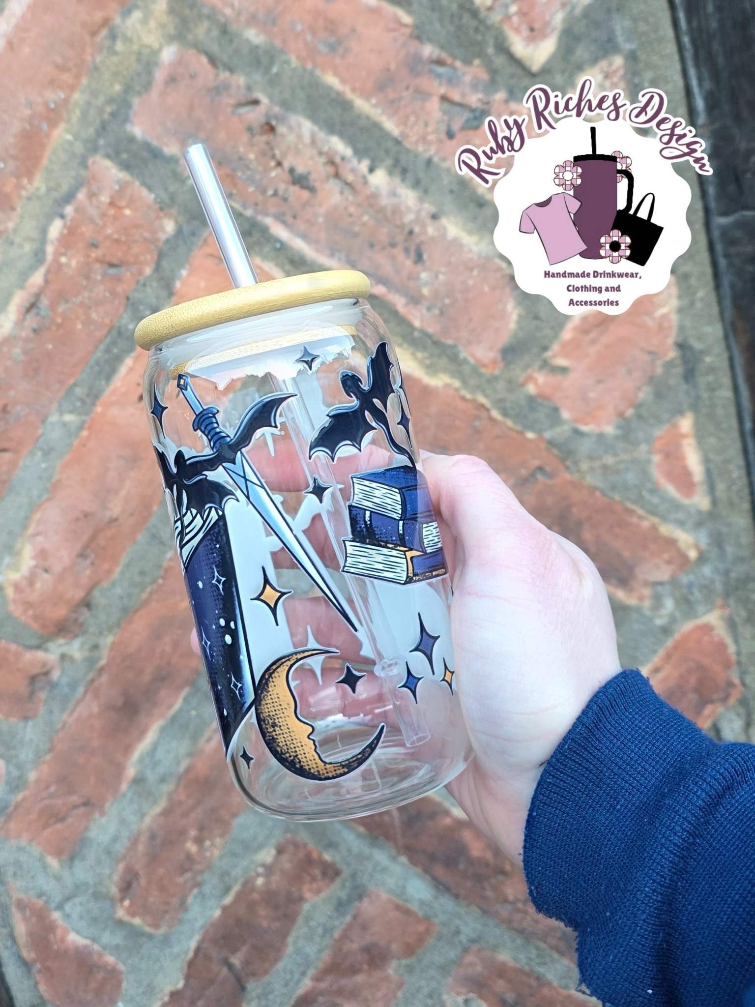 Fantasy Book Club Glass Tumbler