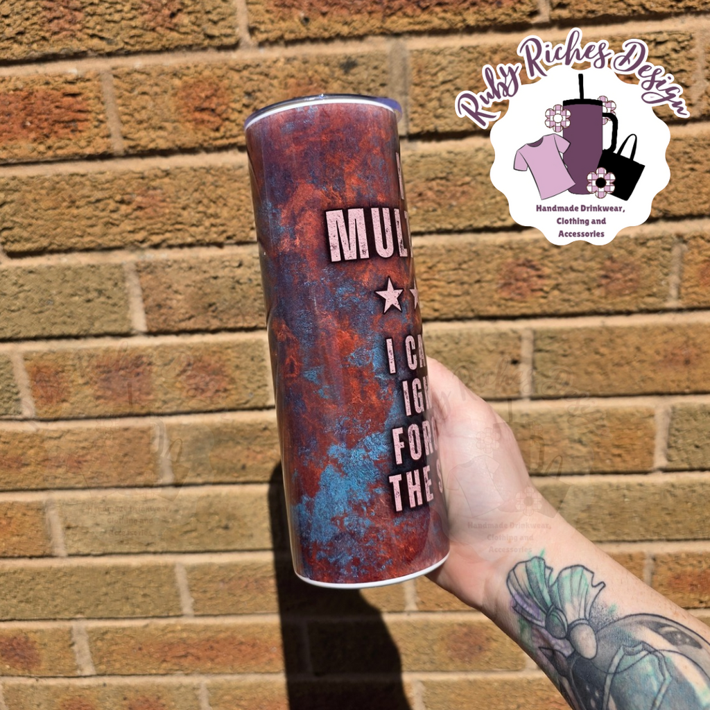 Im A Multitasker 20oz Double Wall Insulated Metal Tumbler