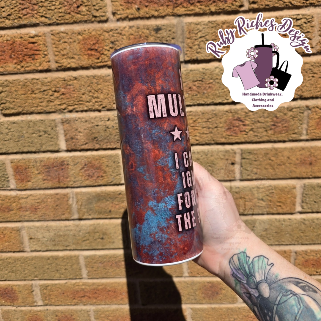 Im A Multitasker 20oz Double Wall Insulated Metal Tumbler