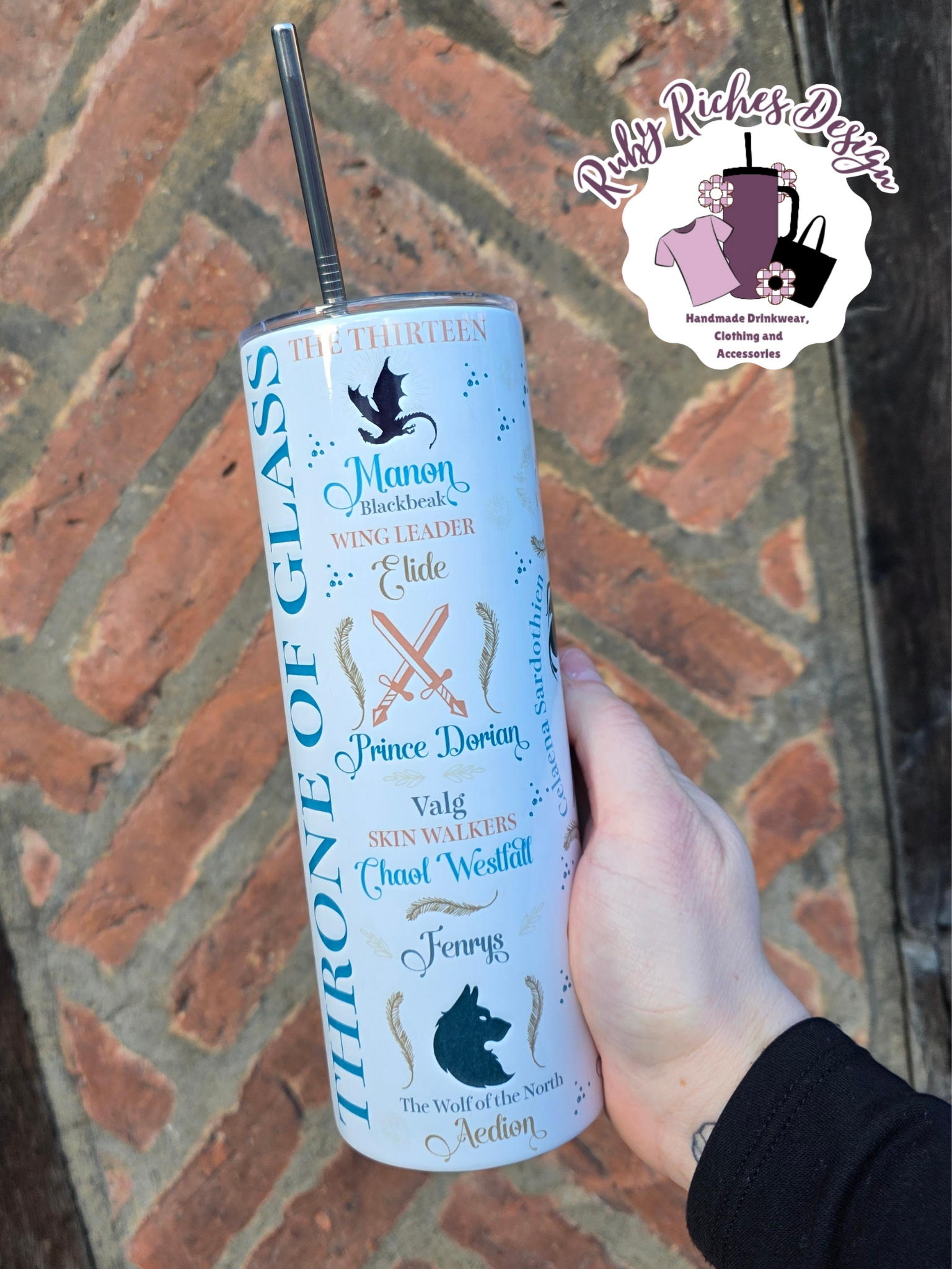 Throne Of Glass Theme 20oz Metal Tumbler