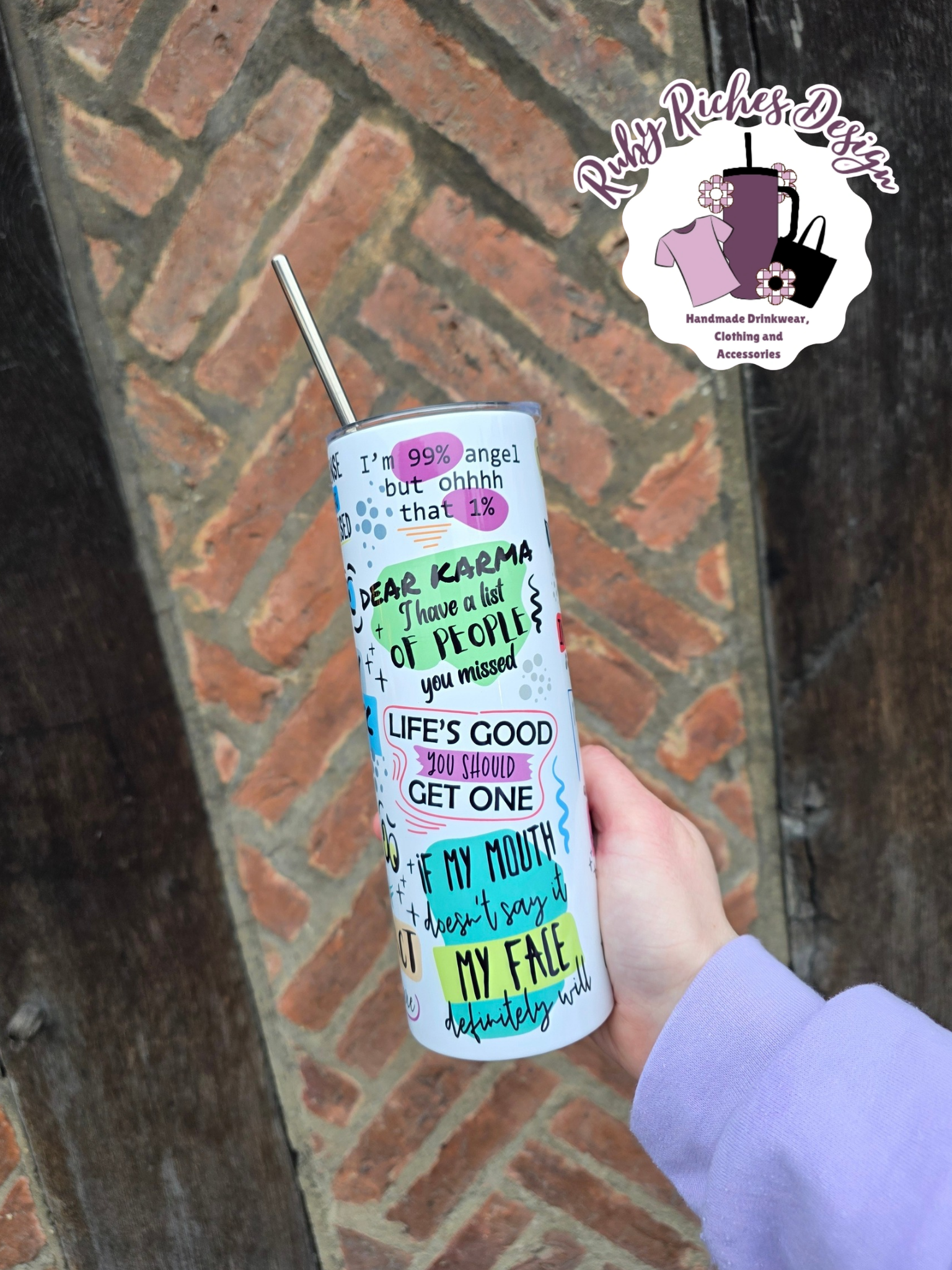 Daily Sarcastic Cup 20oz Double Wall Insulated Metal Tumbler