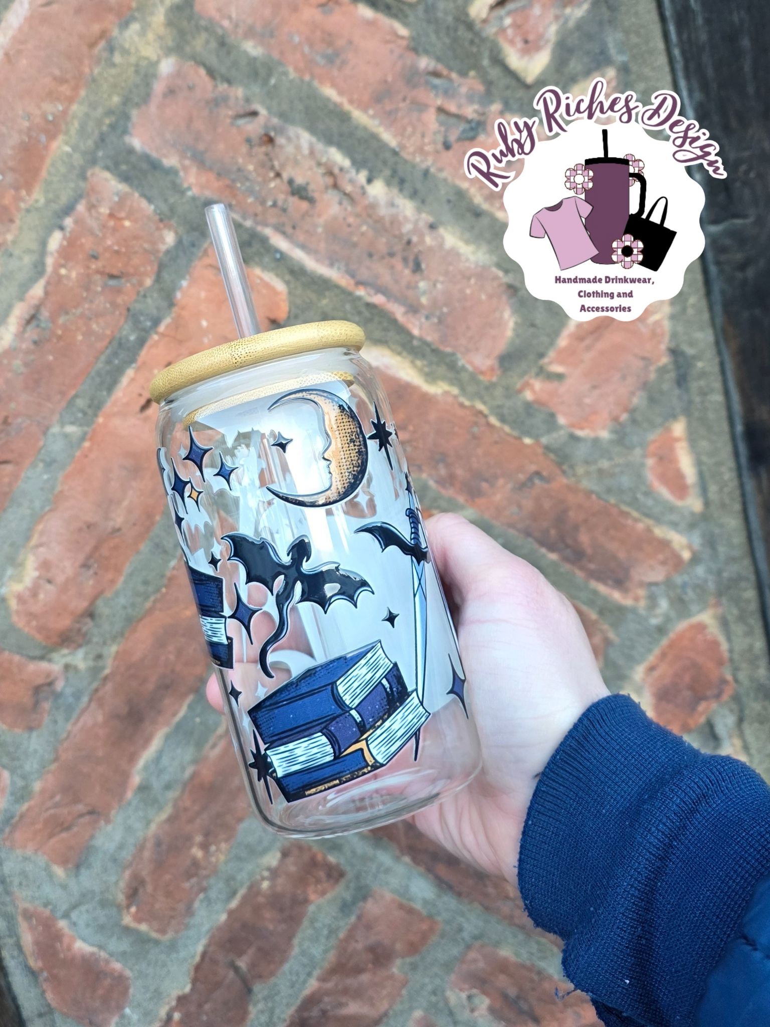 Fantasy Book Club Glass Tumbler