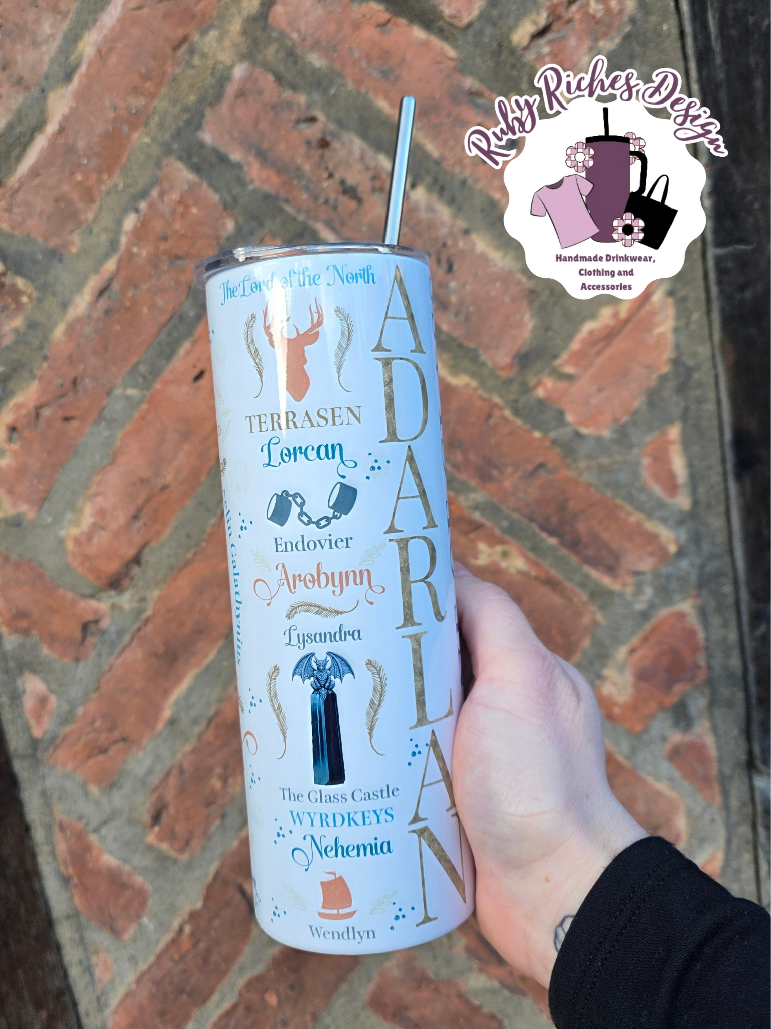 Throne Of Glass Theme 20oz Metal Tumbler