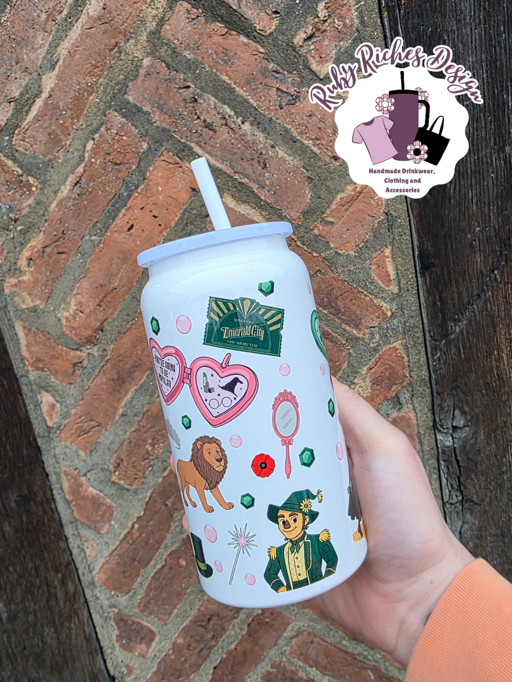 Wicked / Good Witches Theme 16oz Double wall insulated metal tumbler