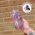 Very Cherry 16oz Plastic Tumbler With Vaccum Lid